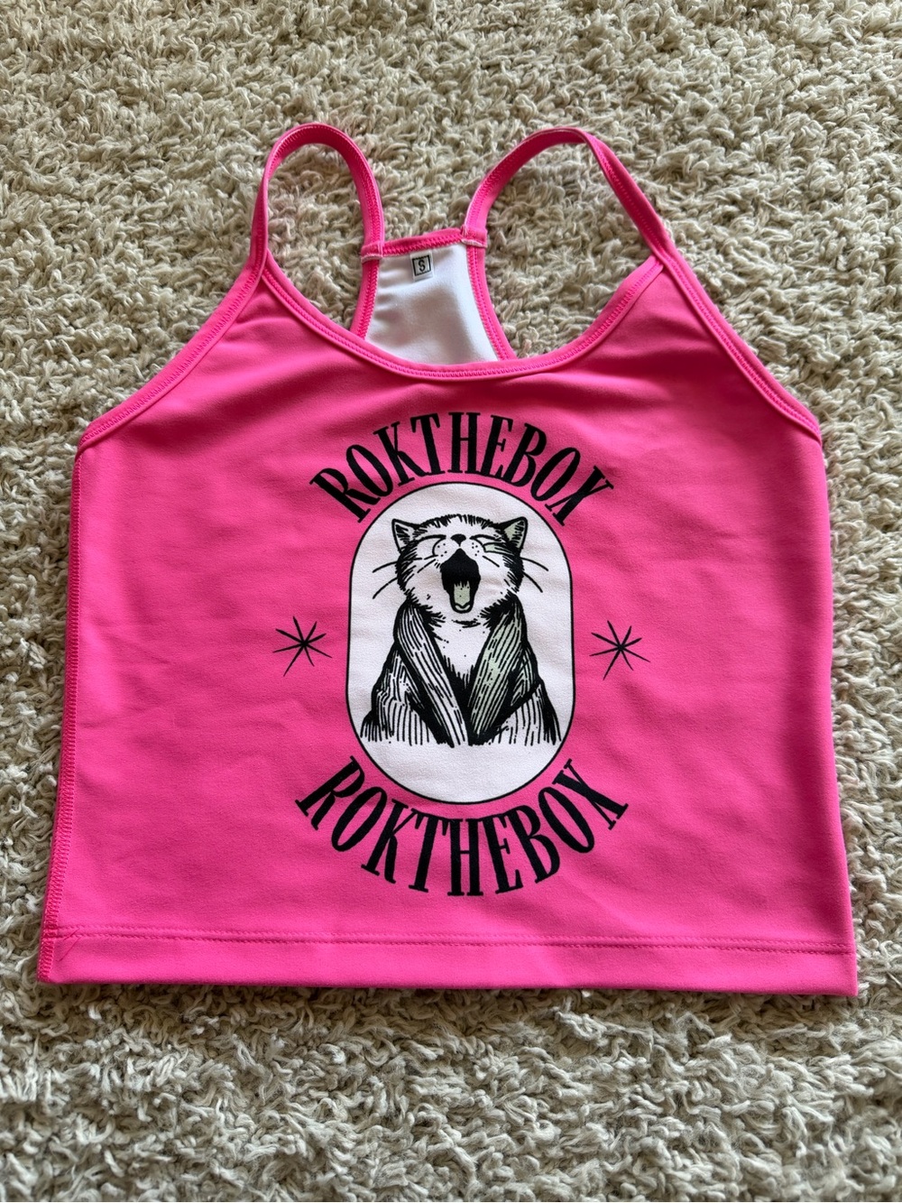 Hot Pink Graphic Tank Top